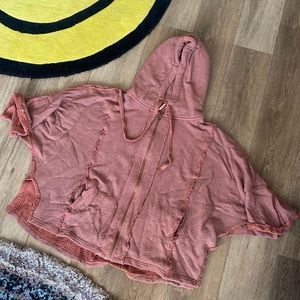 FREE PEOPLE ✨ Slouchy Oversized Hoodie Zip Up • M